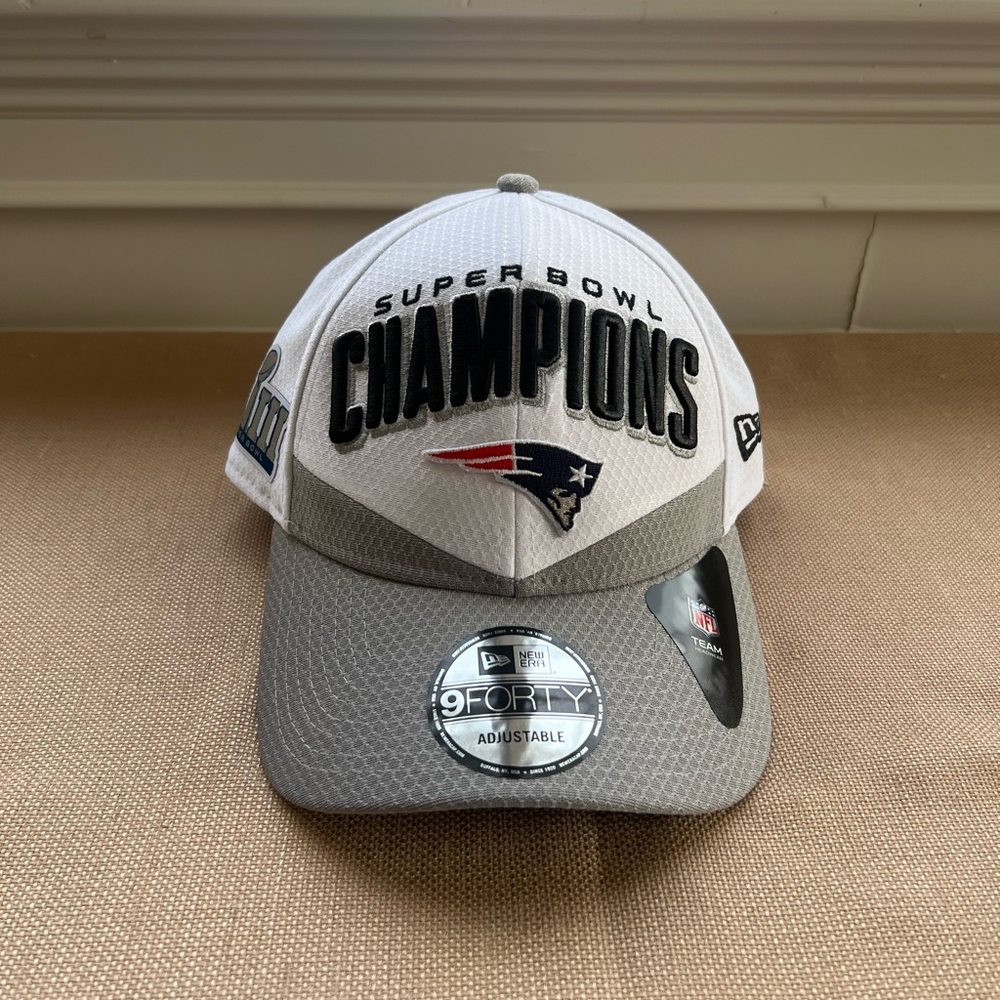 NWT - New England Patriots Super Bowl LIII Champions Locker Room Hat -Adjustable